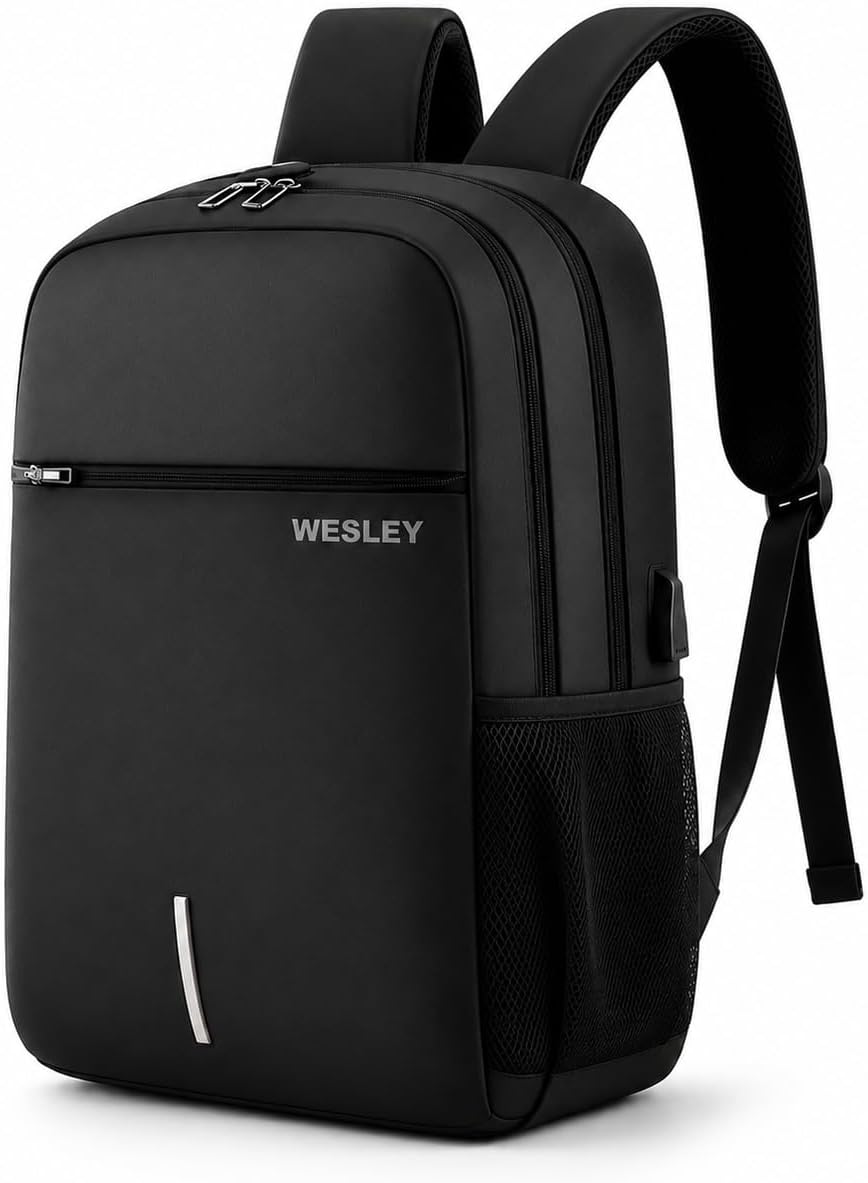 51orxMwxD9L-1 Wesley Zeus Usb charging Travel Laptop Backpack with 15.6 inch Laptop Compartment business/Office/School/college/Travel/Gifting Bag for men and women - Image 1