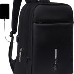 FUR JADEN Anti Theft Number Lock Backpack Bag with 15.6 Inch Laptop Compartment, USB Charging Port & Organizer Pocket for Men Women Boys Girls