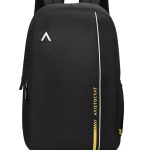 Aristocrat Nova 15L Laptop Backpack for Men & Women with Bottle Pocket | Padded Shoulder Straps, Multi Compartments | Travel & College Bag | Dark Black | Side Pockets, Adjustable Straps, Durable Fabric & Zipper, Office/ College/ Casual Bag, Unisex, 1-Year Global Warranty