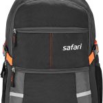 Safari Omega spacious/large laptop backpack with Raincover, college bag, travel bag for men and women, Black, 30 Litre