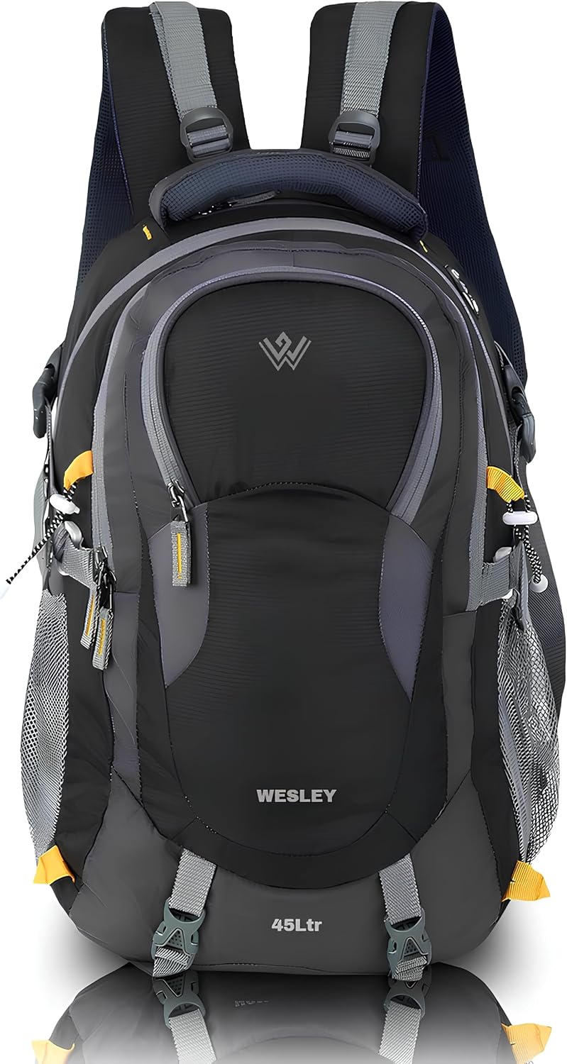 810b7vGgpkL-1 Wesley Spartan Unisex Travel Hiking Laptop Bag fits Upto 17.3 inch with Raincover and Internal Organiser Backpack Rucksack College Backpack - Image 1