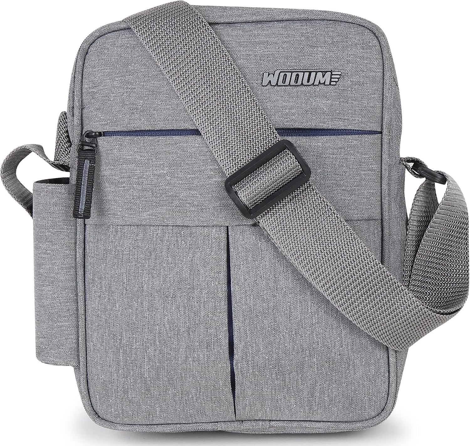 91avn9At21L-1 Wooum Water-Resistant Sling Bag for Men with 1 Year Warranty | Stylish Crossbody & Messenger Bag | Compact Office & Travel Side Bag | Waterproof Man Bag | Gift for Men Under 500 | Water resistant bag, Compact sling design, Multi pocket storage, Adjustable strap, Ideal gift for men, 1 Year warranty - Image 1